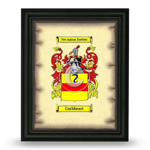 Cuthbeart Coat of Arms Framed - Black
