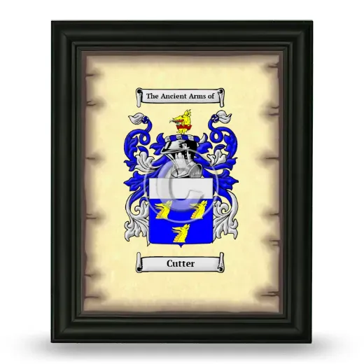 Cutter Coat of Arms Framed - Black