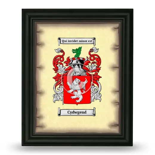 Cydwgend Coat of Arms Framed - Black