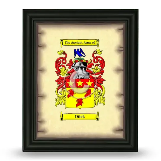 Dück Coat of Arms Framed - Black