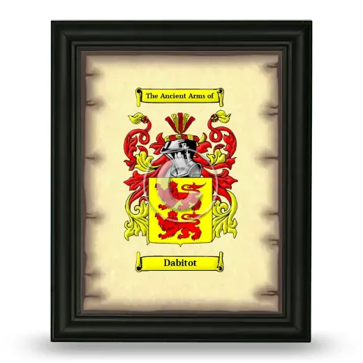 Dabitot Coat of Arms Framed - Black