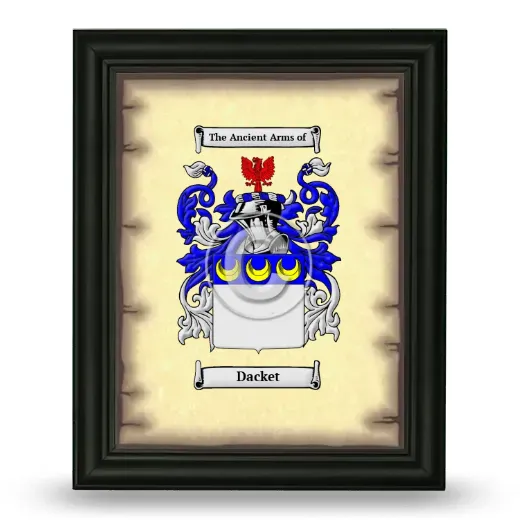Dacket Coat of Arms Framed - Black