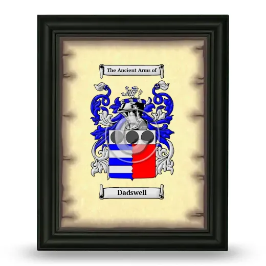 Dadswell Coat of Arms Framed - Black
