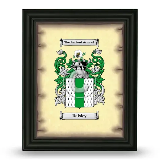 Daisley Coat of Arms Framed - Black
