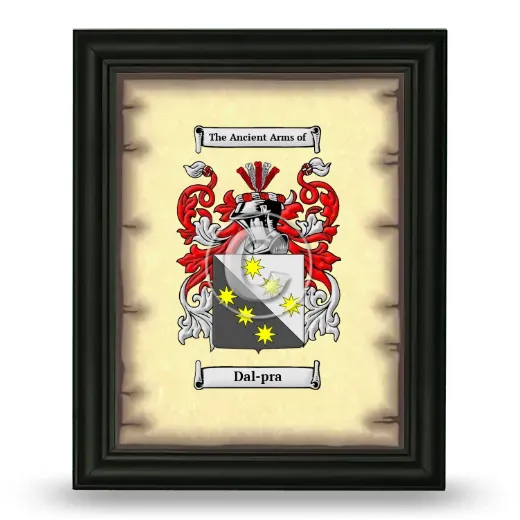 Dal-pra Coat of Arms Framed - Black