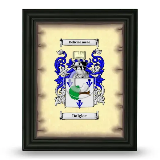 Dalglee Coat of Arms Framed - Black