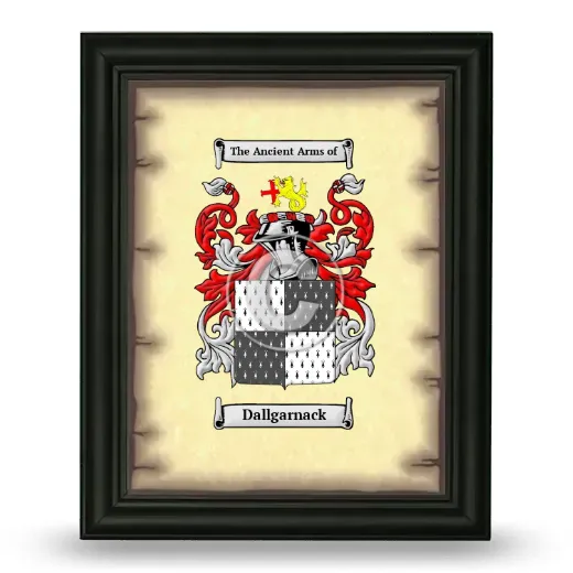 Dallgarnack Coat of Arms Framed - Black