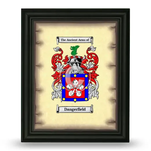 Dangerfield Coat of Arms Framed - Black