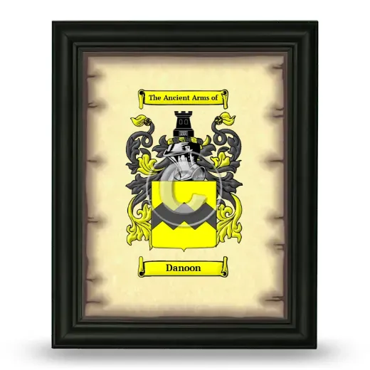 Danoon Coat of Arms Framed - Black