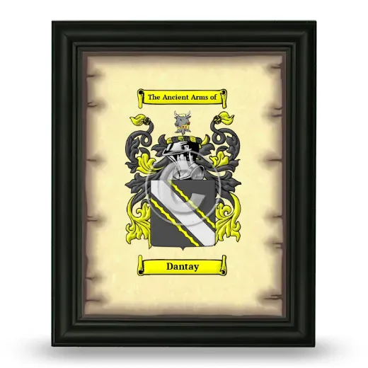 Dantay Coat of Arms Framed - Black