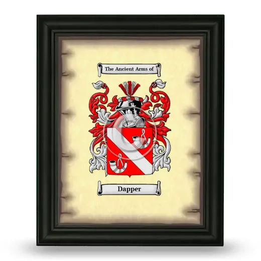 Dapper Coat of Arms Framed - Black
