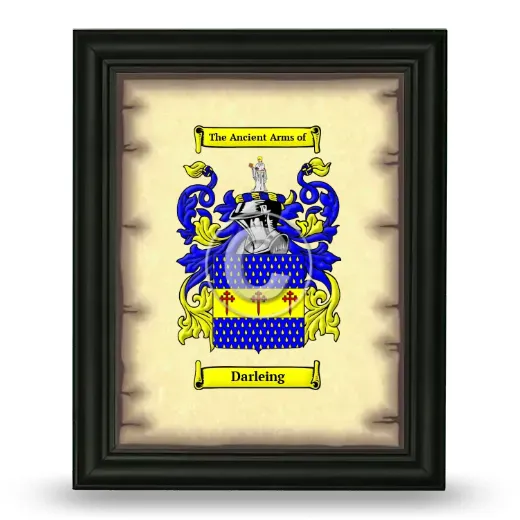 Darleing Coat of Arms Framed - Black