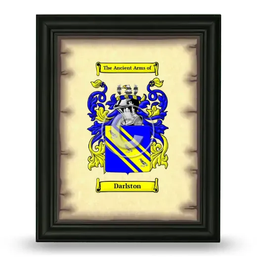 Darlston Coat of Arms Framed - Black