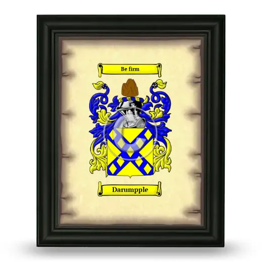 Darumpple Coat of Arms Framed - Black
