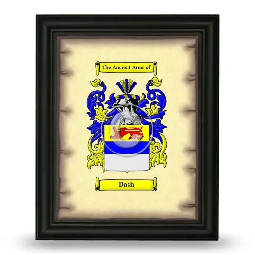 Dash Coat of Arms Framed - Black