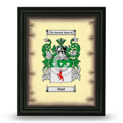 Dayd Coat of Arms Framed - Black
