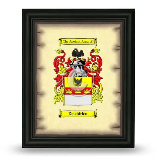 De chirico Coat of Arms Framed - Black