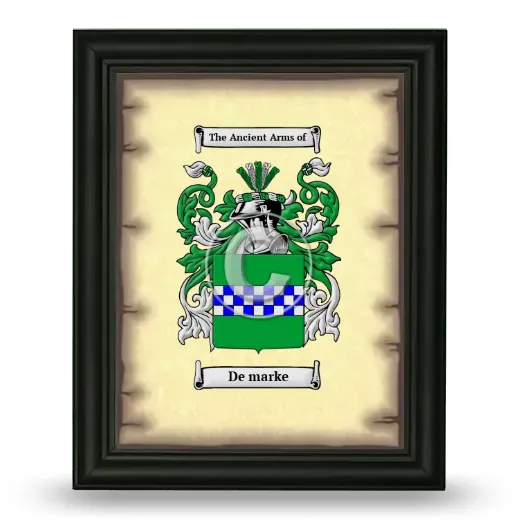 De marke Coat of Arms Framed - Black