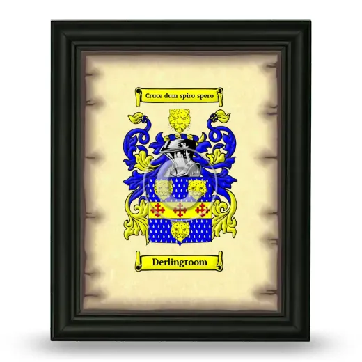 Derlingtoom Coat of Arms Framed - Black