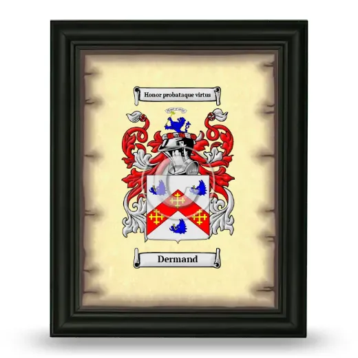 Dermand Coat of Arms Framed - Black