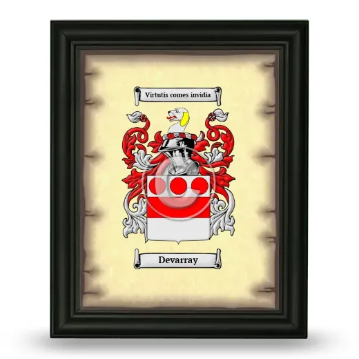 Devarray Coat of Arms Framed - Black