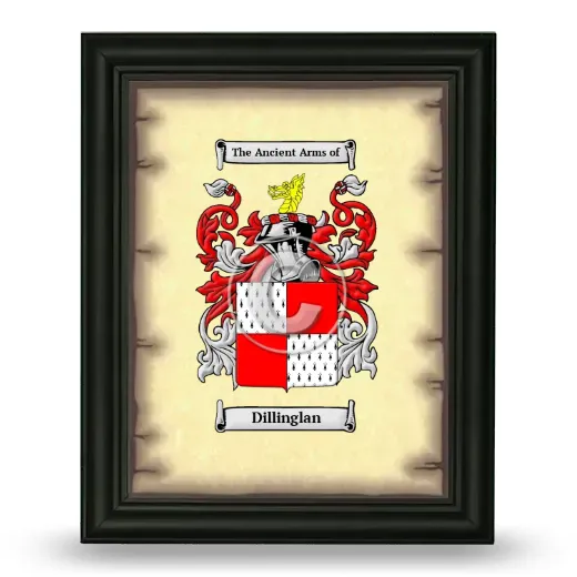 Dillinglan Coat of Arms Framed - Black