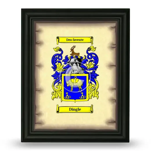 Dingle Coat of Arms Framed - Black