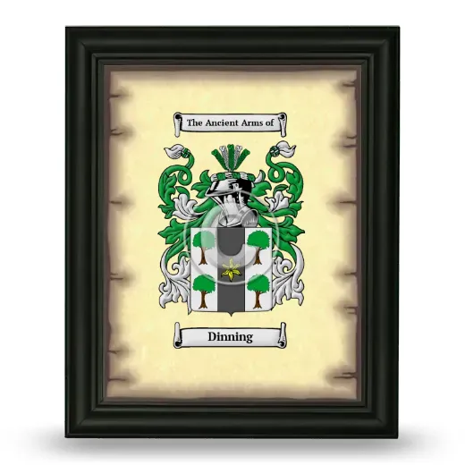 Dinning Coat of Arms Framed - Black