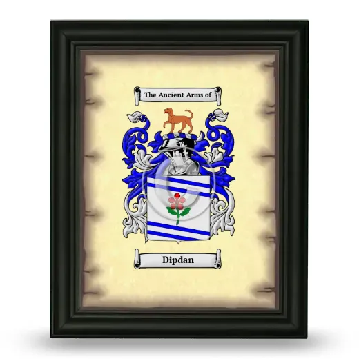 Dipdan Coat of Arms Framed - Black