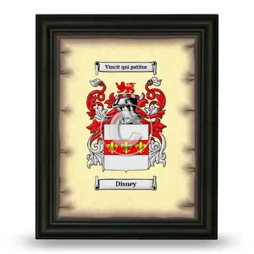 Disney Coat of Arms Framed - Black