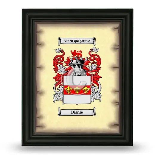 Disnie Coat of Arms Framed - Black