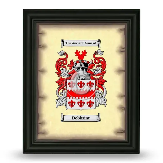 Dobbsint Coat of Arms Framed - Black