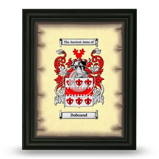Dobsand Coat of Arms Framed - Black