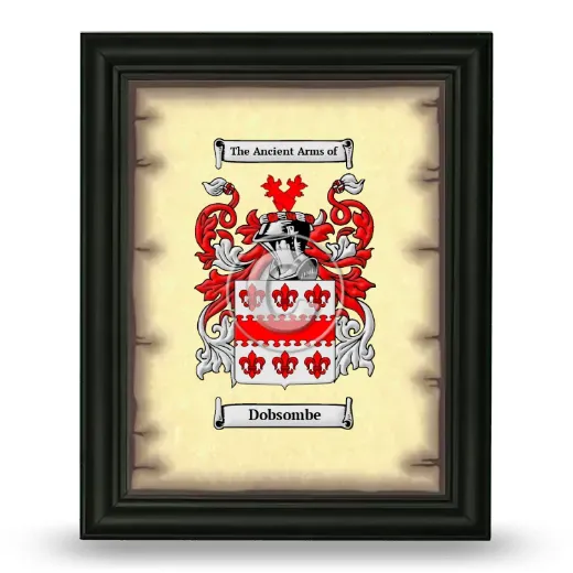 Dobsombe Coat of Arms Framed - Black