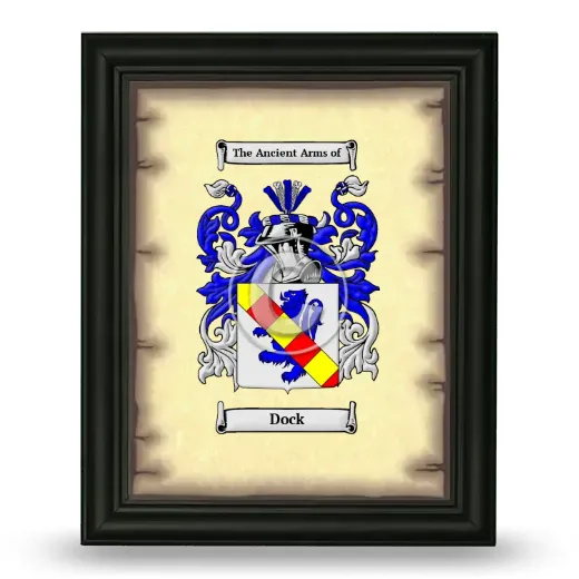 Dock Coat of Arms Framed - Black