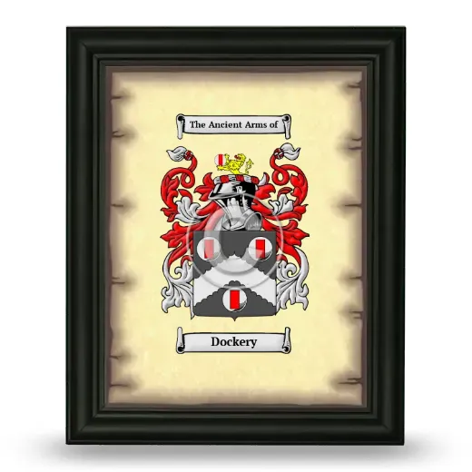 Dockery Coat of Arms Framed - Black