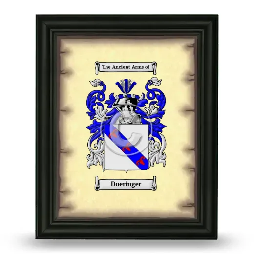 Doeringer Coat of Arms Framed - Black