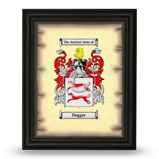 Dogger Coat of Arms Framed - Black
