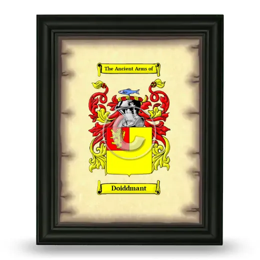 Doiddmant Coat of Arms Framed - Black