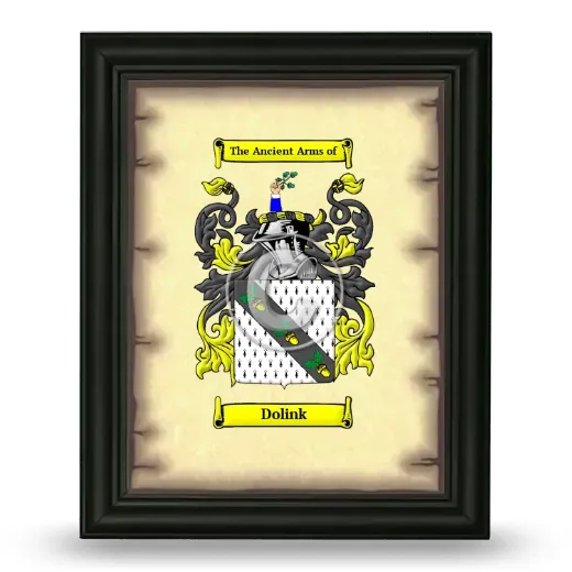 Dolink Coat of Arms Framed - Black