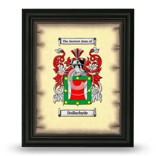 Dollarhyde Coat of Arms Framed - Black