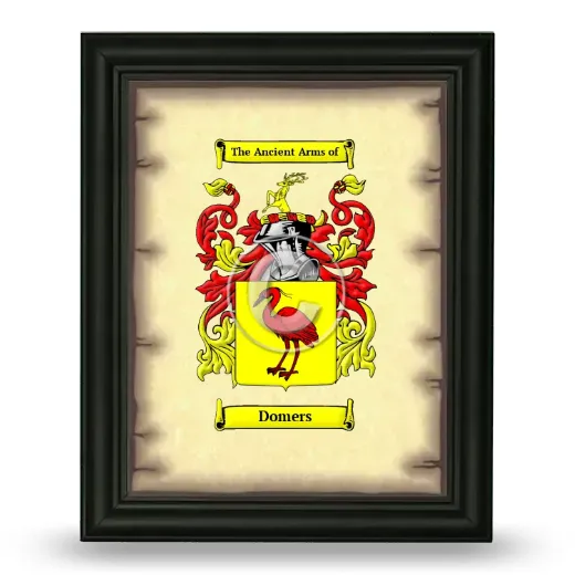 Domers Coat of Arms Framed - Black