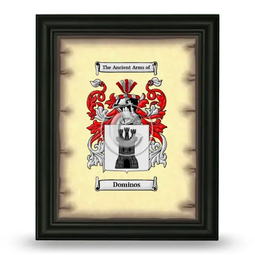 Dominos Coat of Arms Framed - Black