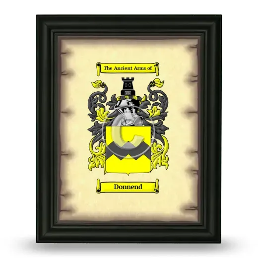 Donnend Coat of Arms Framed - Black