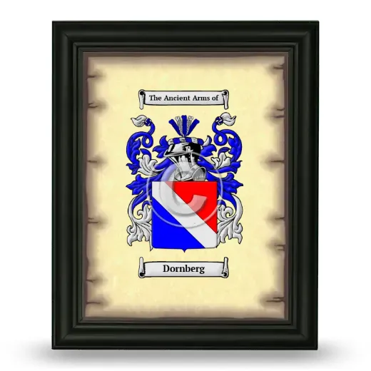 Dornberg Coat of Arms Framed - Black