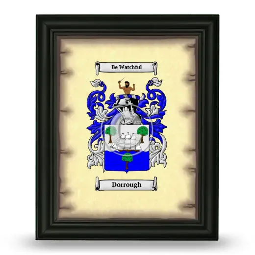 Dorrough Coat of Arms Framed - Black