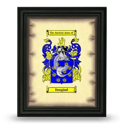 Dougind Coat of Arms Framed - Black