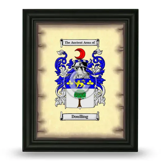 Doulling Coat of Arms Framed - Black