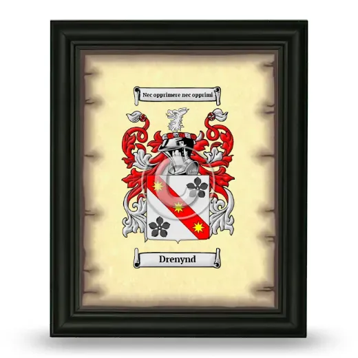 Drenynd Coat of Arms Framed - Black