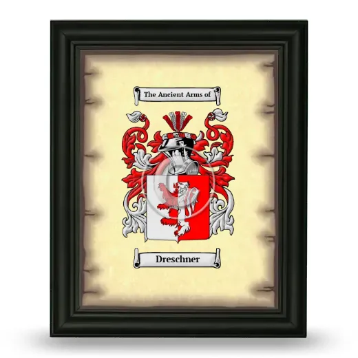 Dreschner Coat of Arms Framed - Black